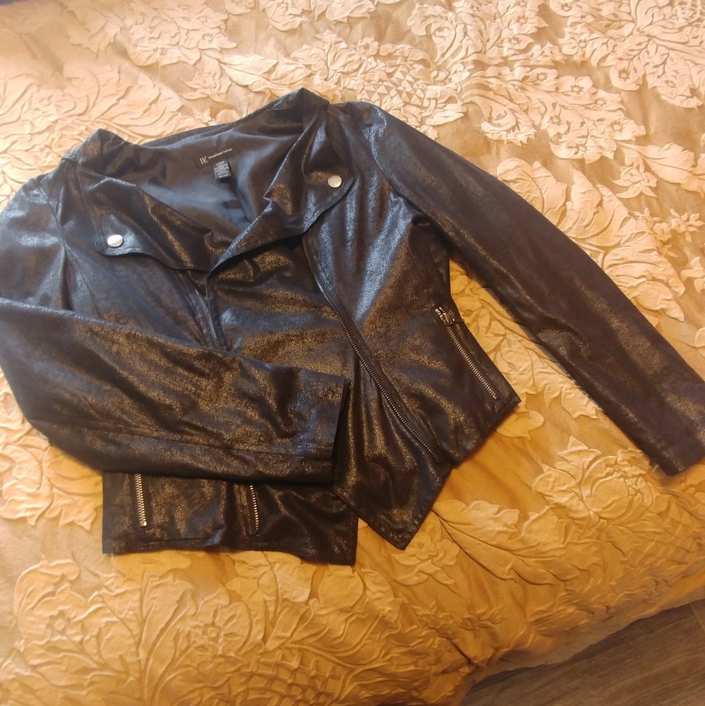 Faux suede bolero jacket
